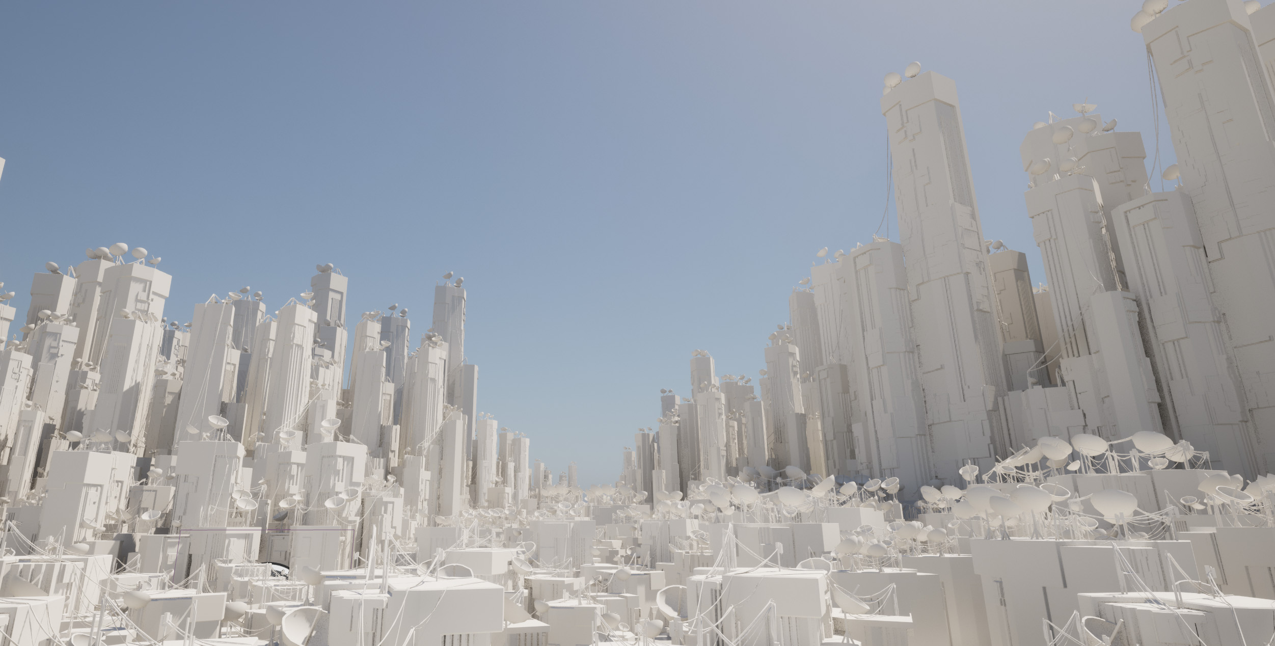 Sci-Fi Buildings wide screenshot