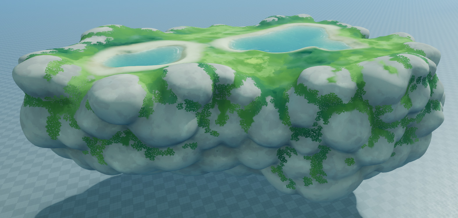 Stylized Art Direction Theme Cyan