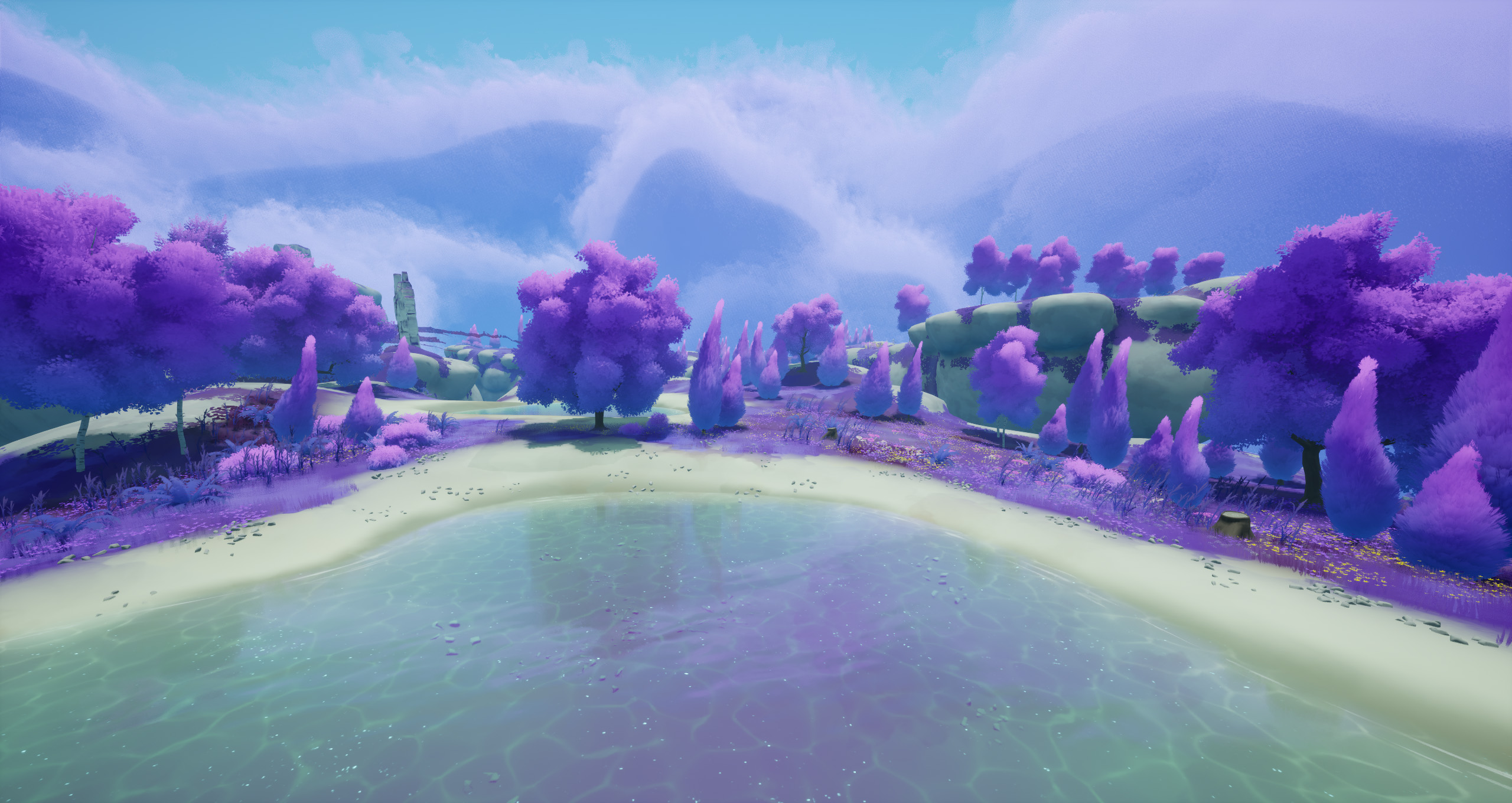 Stylized Art Direction Theme Purple